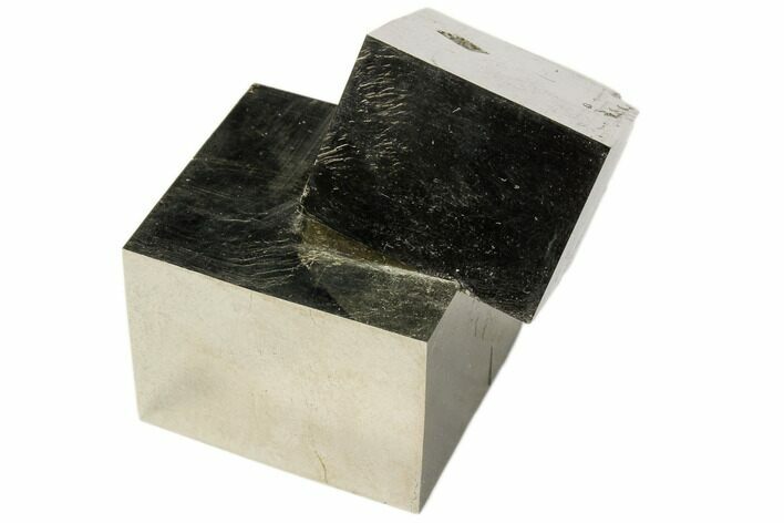 Natural Twinned Pyrite Cubes From Spain #82112